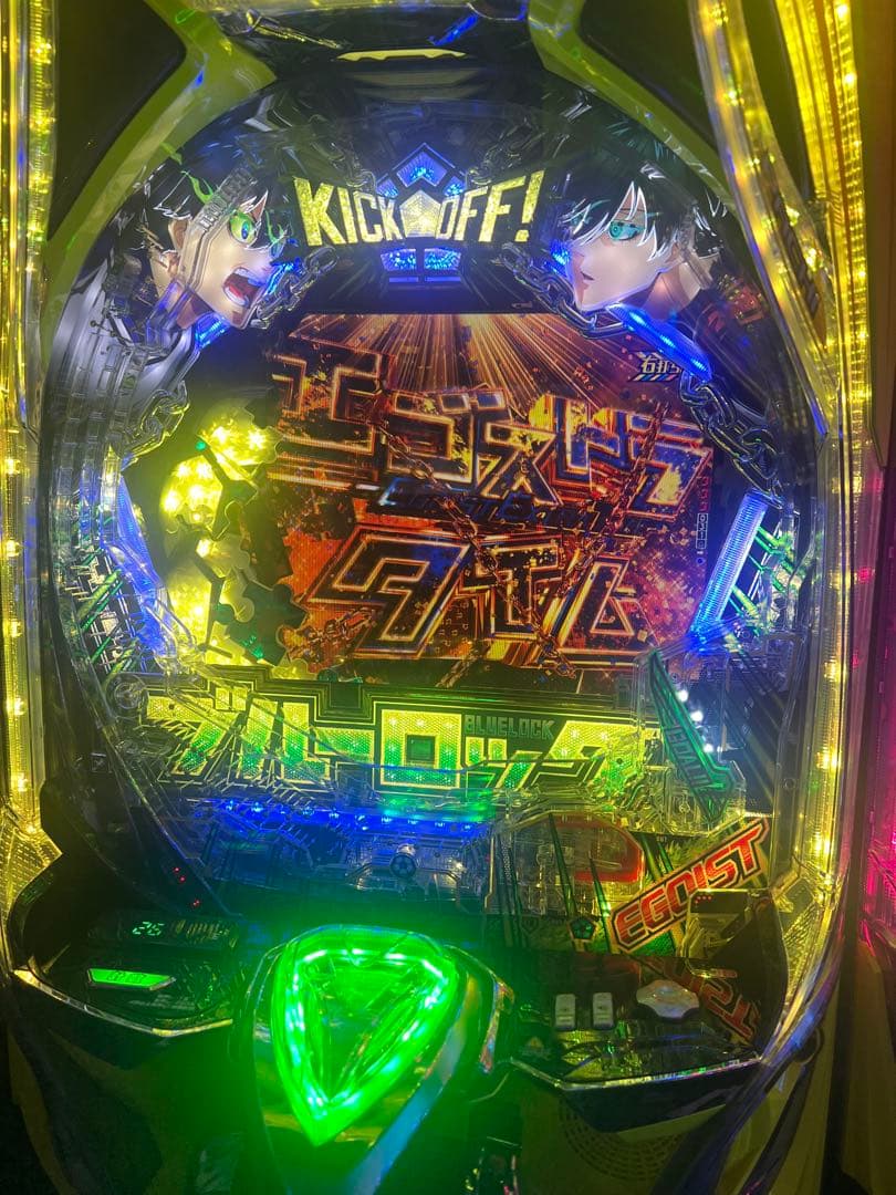 eフィーバーブルーロックスマパチ実機/簡易ユニット付き/枠色橙/家庭用電源対応