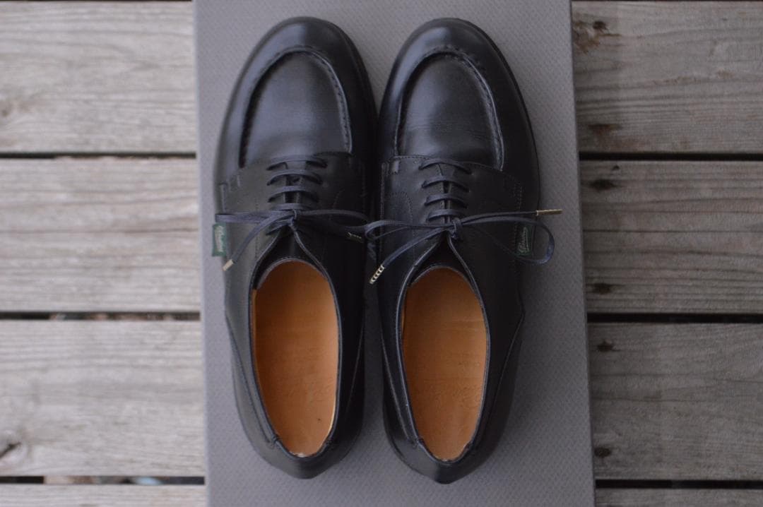 美品　PARABOOT　シャンボード　UK5.5　ブラック　Uチップ　パラブーツ