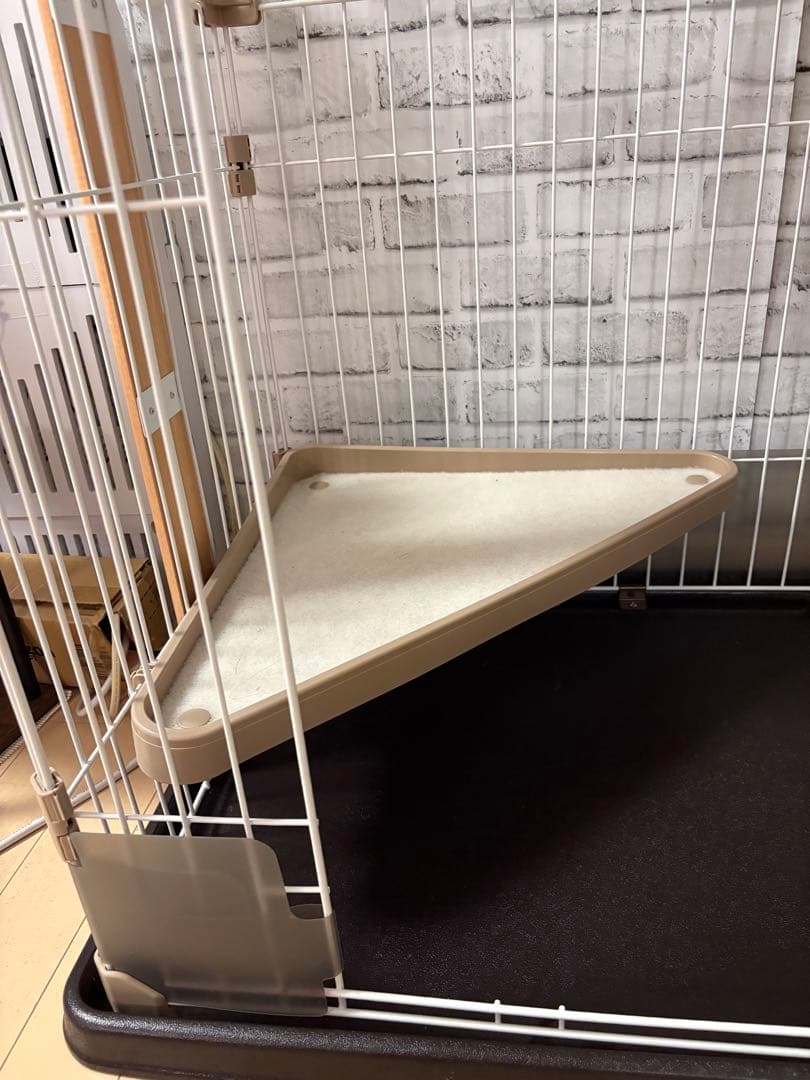 コジマ　ウッドワンサークル キャット 2段 KJセット　猫ケージ　ハンモック付き