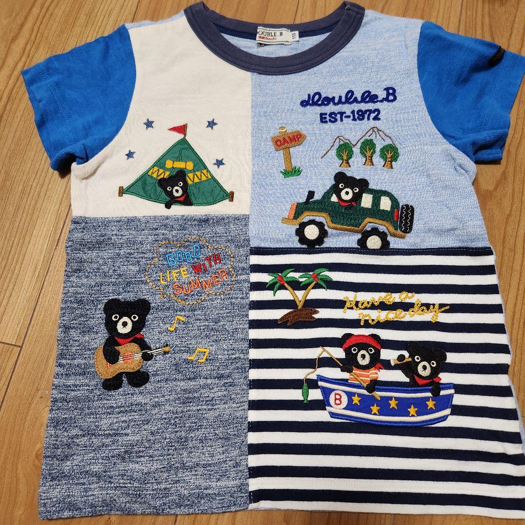 な ダブルビー半袖Tシャツ3枚 110cm