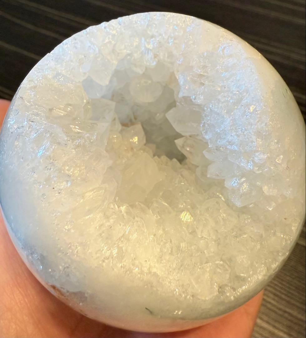 高品質♡ モスアゲート 笑口 スフィア 丸玉 ジオード 74mm 苔瑪瑙 天然石