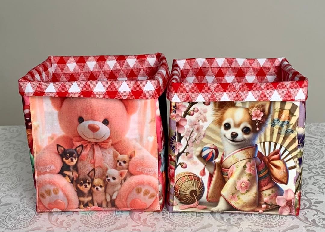 ななちゃん　チワワちゃん　トートバッグ　小物入れ