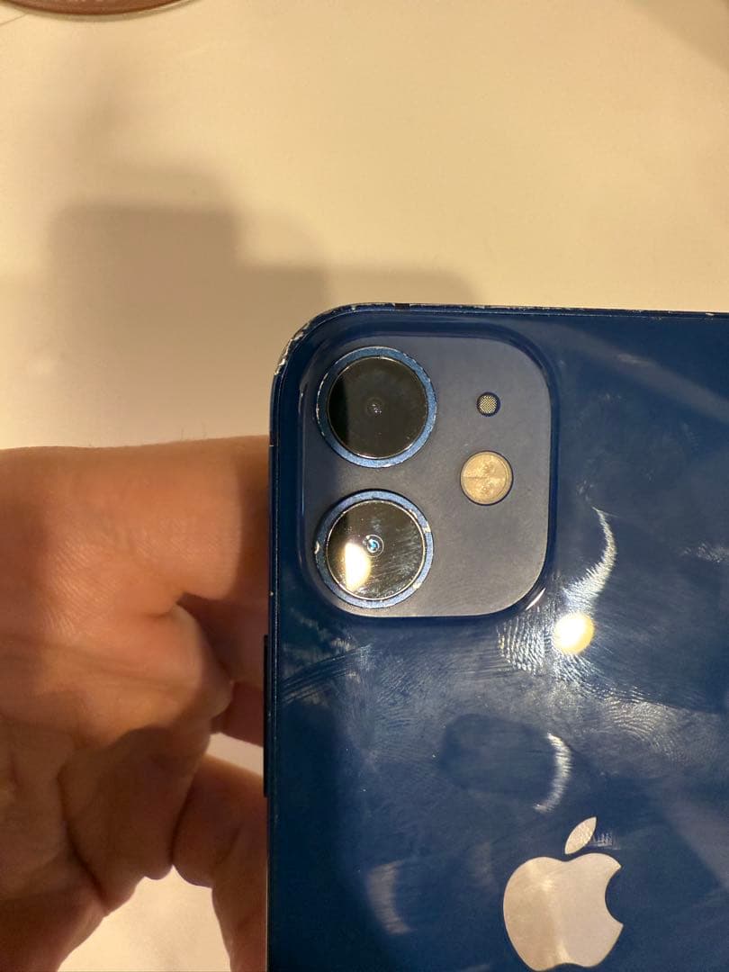 iPhone 12 mini 128gb ブルー 本体 動作品 外装ダメージ大