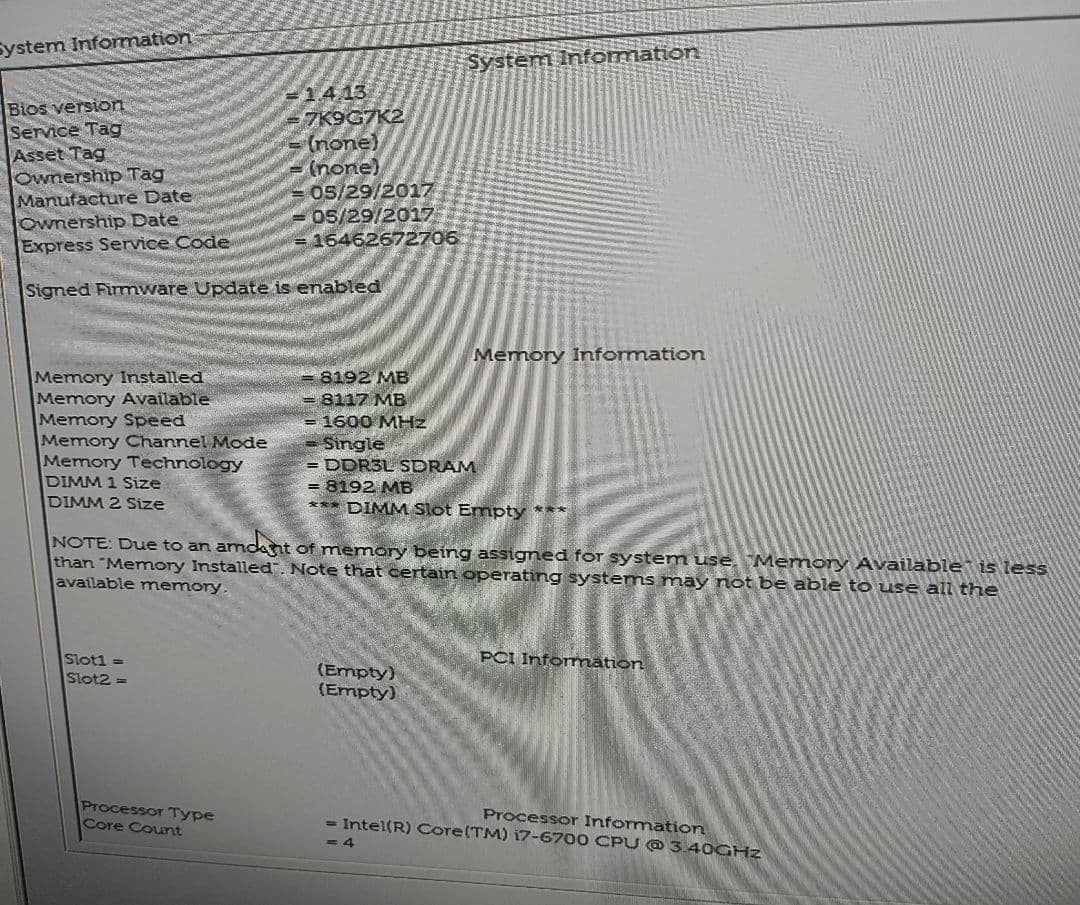 DELL OptiPlex 3040 /i7 / 8GB / OS起動確認済み