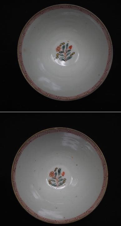 送料無料　江戸期天保11年（1841年）金絵吸物碗4客　共箱