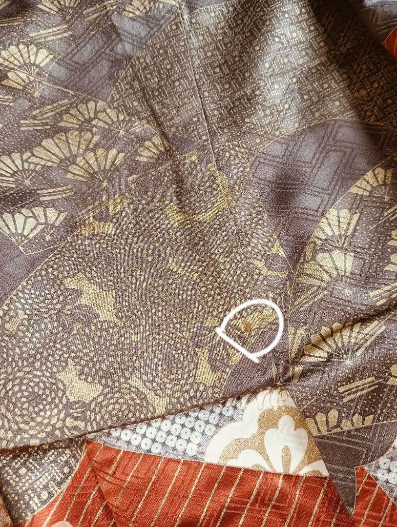 吾妻徳穂　吉澤友禅　振袖フルセット　美品　朱系　華やか　丈161 裄67.5