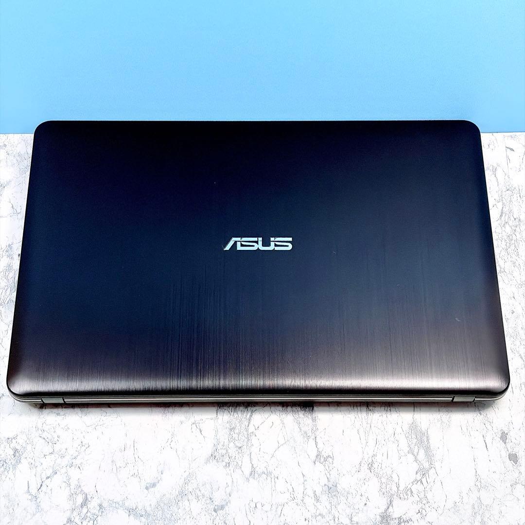設定済✨初心者におすすめ♪✨オフィス✨カメラ✨ASUS✨ブラック✨ノートパソコン