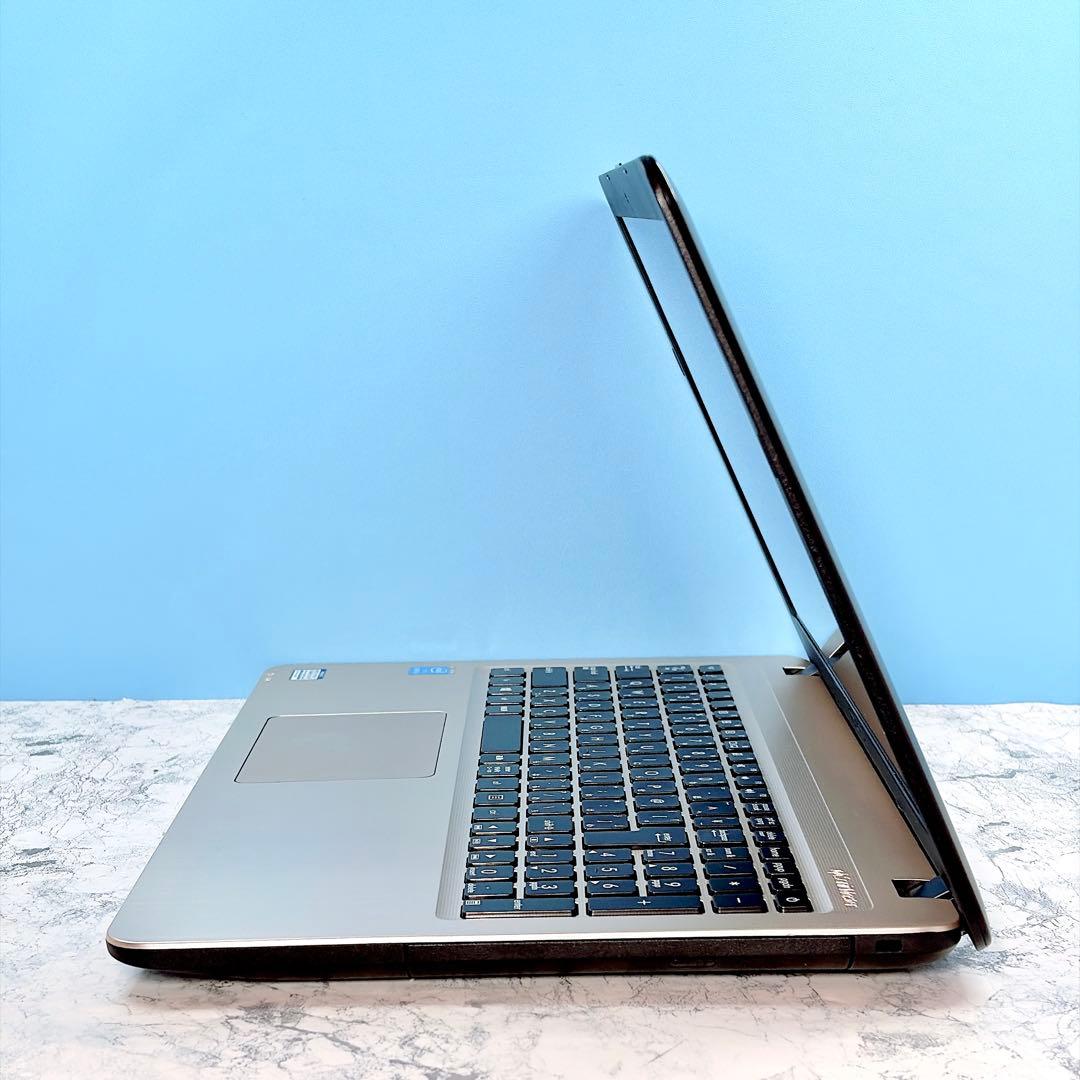 設定済✨初心者におすすめ♪✨オフィス✨カメラ✨ASUS✨ブラック✨ノートパソコン