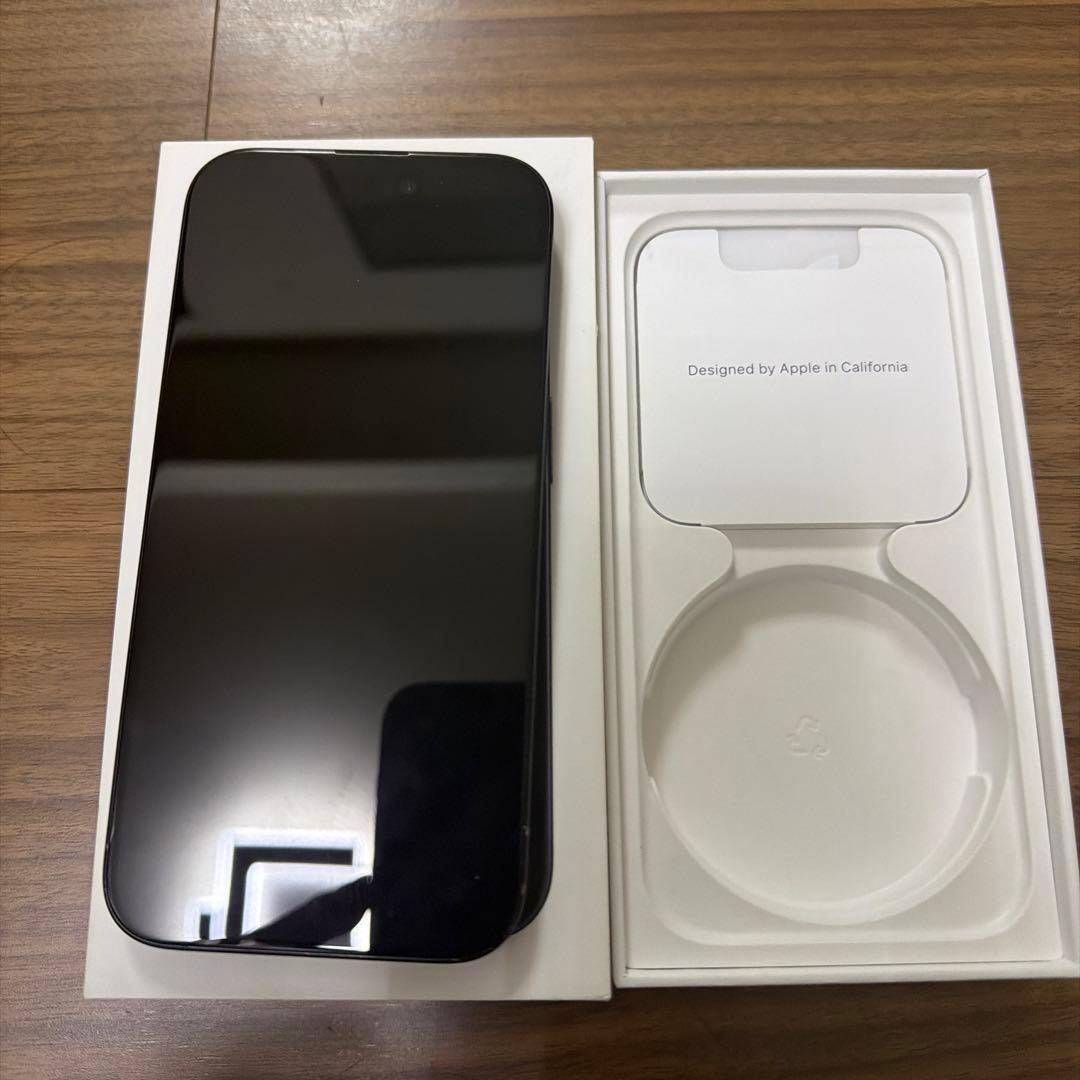 Apple iPhone 15 Pro ブルーチタニウム　電池90% 256GB