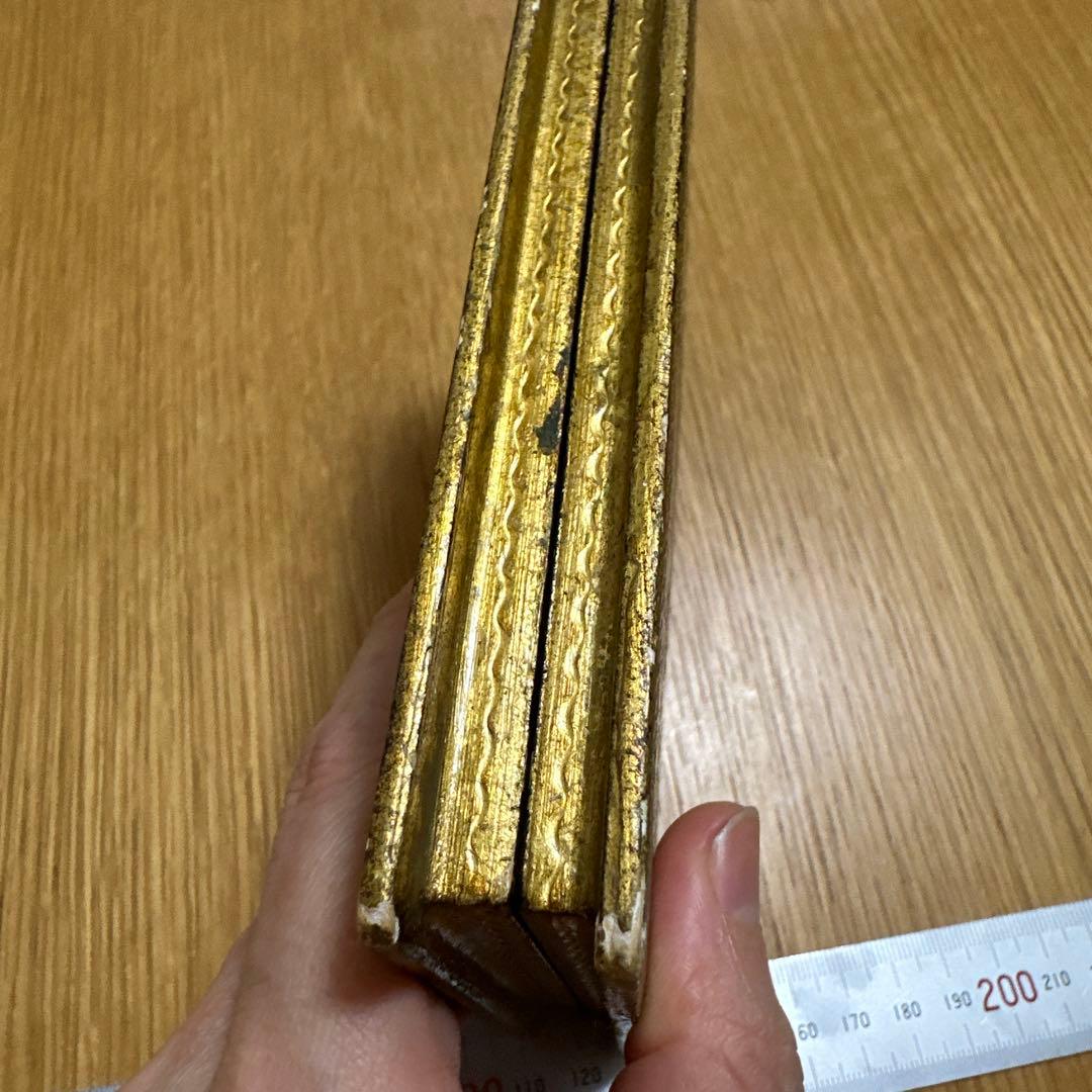 アッシジの聖フランチェスコの美しい祈りの額縁　アンティークフレーム