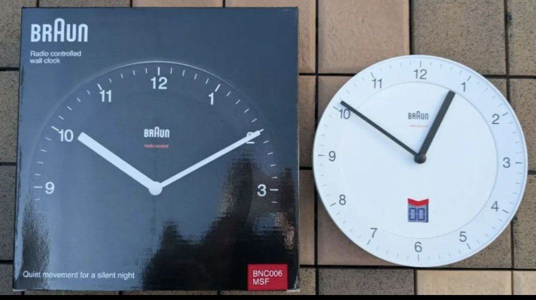 廃版(残1) BRAUN RC Wall Clock BNC006 2個セット