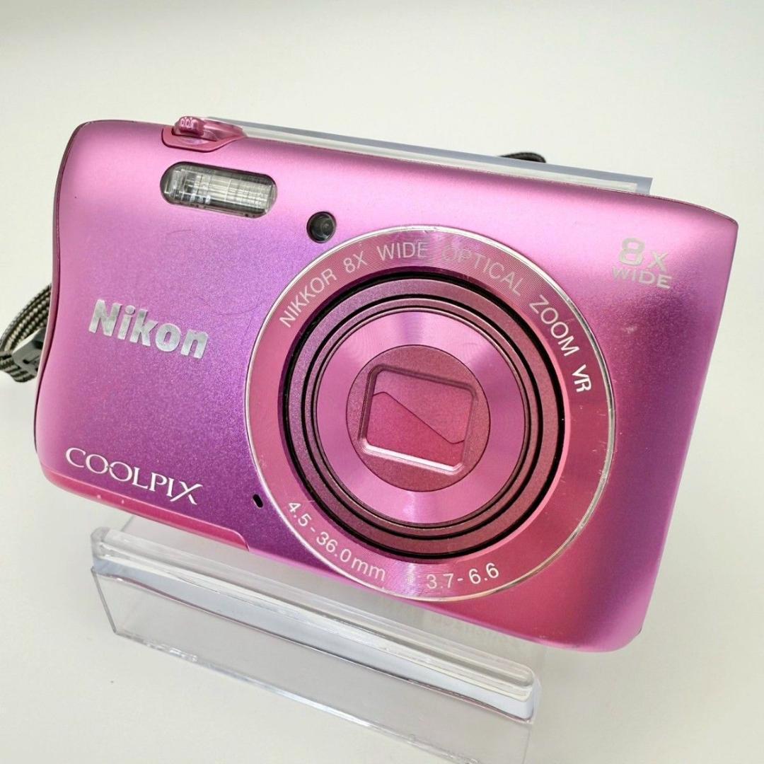 【人気カラー】 Nikon COOLPIX S3700 デジカメ ピンク ニコン