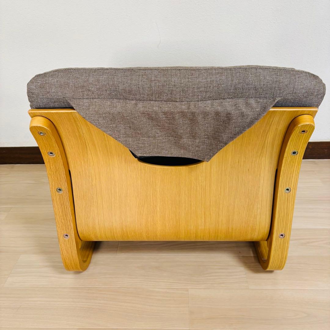 ディノス　通販生活　楽座椅子　低座椅子　グレー 座椅子 カタログハウス　イス