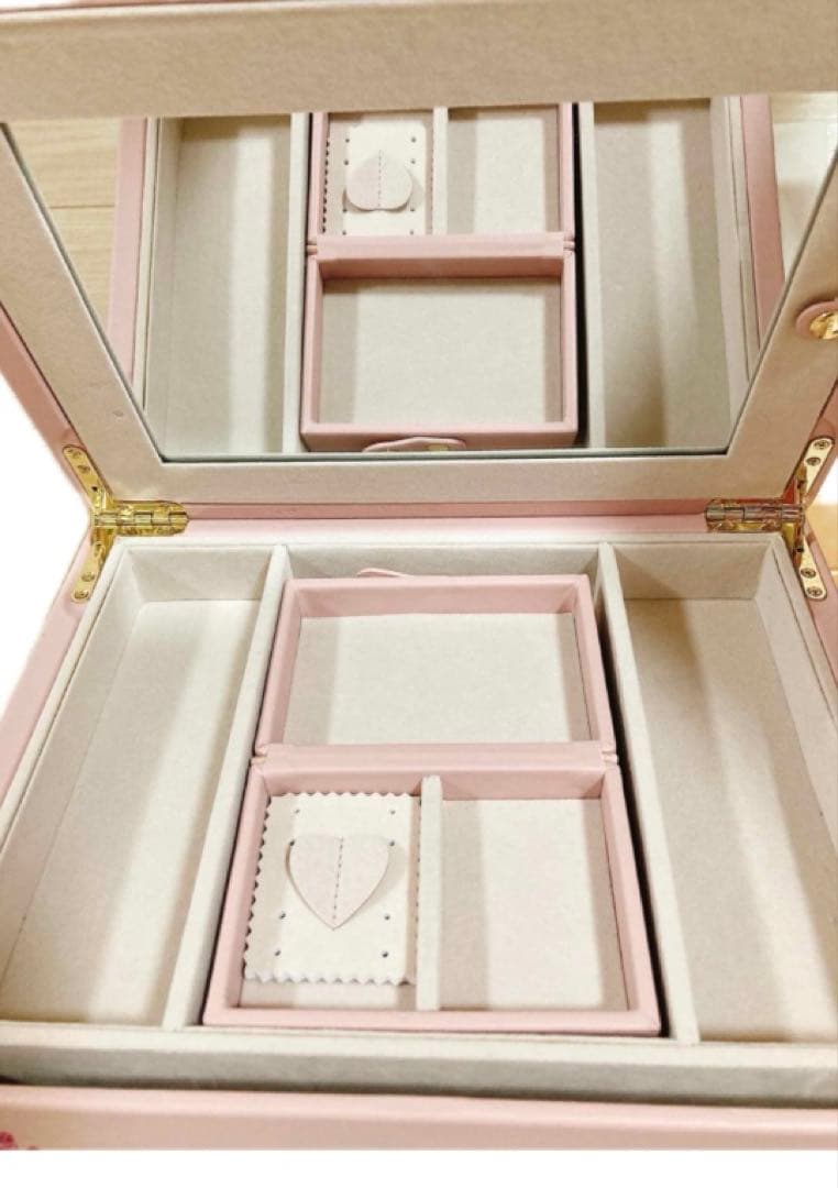 フランフラン　ジュエリーボックス　Lサイズ　刺繍