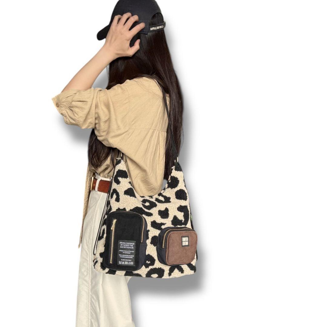 Mサイズ／3way bag／beigeレオパボア