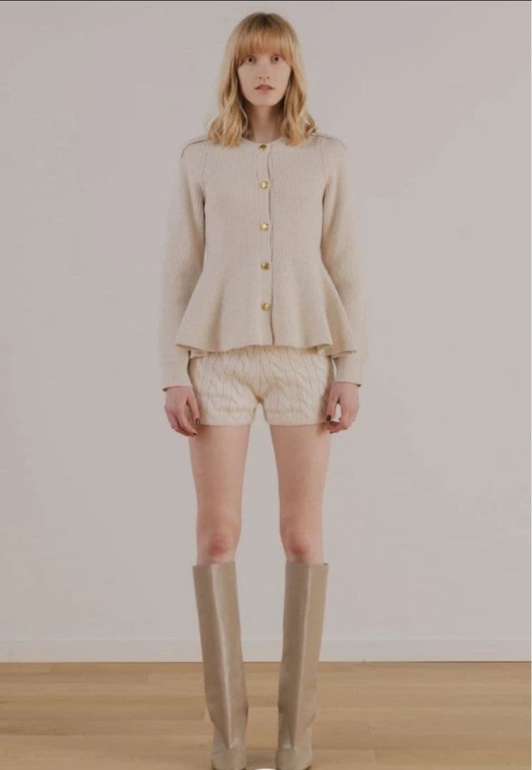 【THE TOE】Rosen Peplum Cardigan