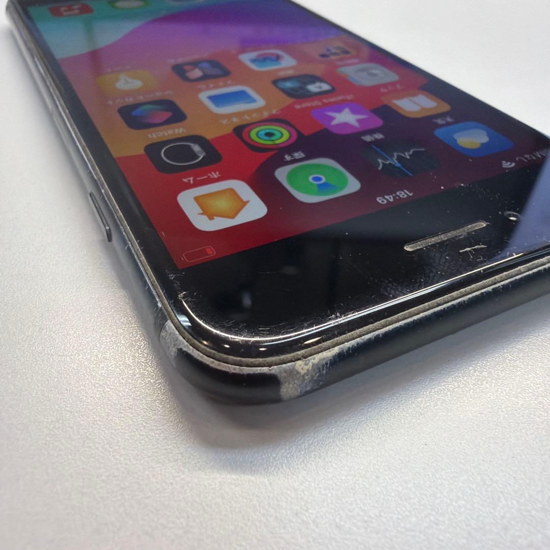 訳あり iPhone SE3 128GB 85% マナーNG ホームボタン割れ