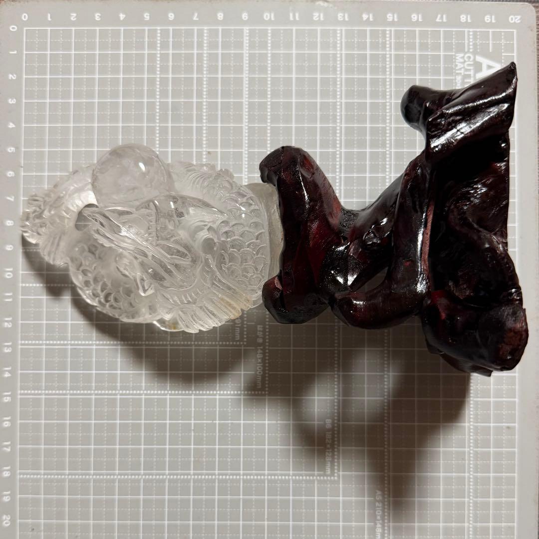 水晶龍神彫り▹◃浄化　天然石