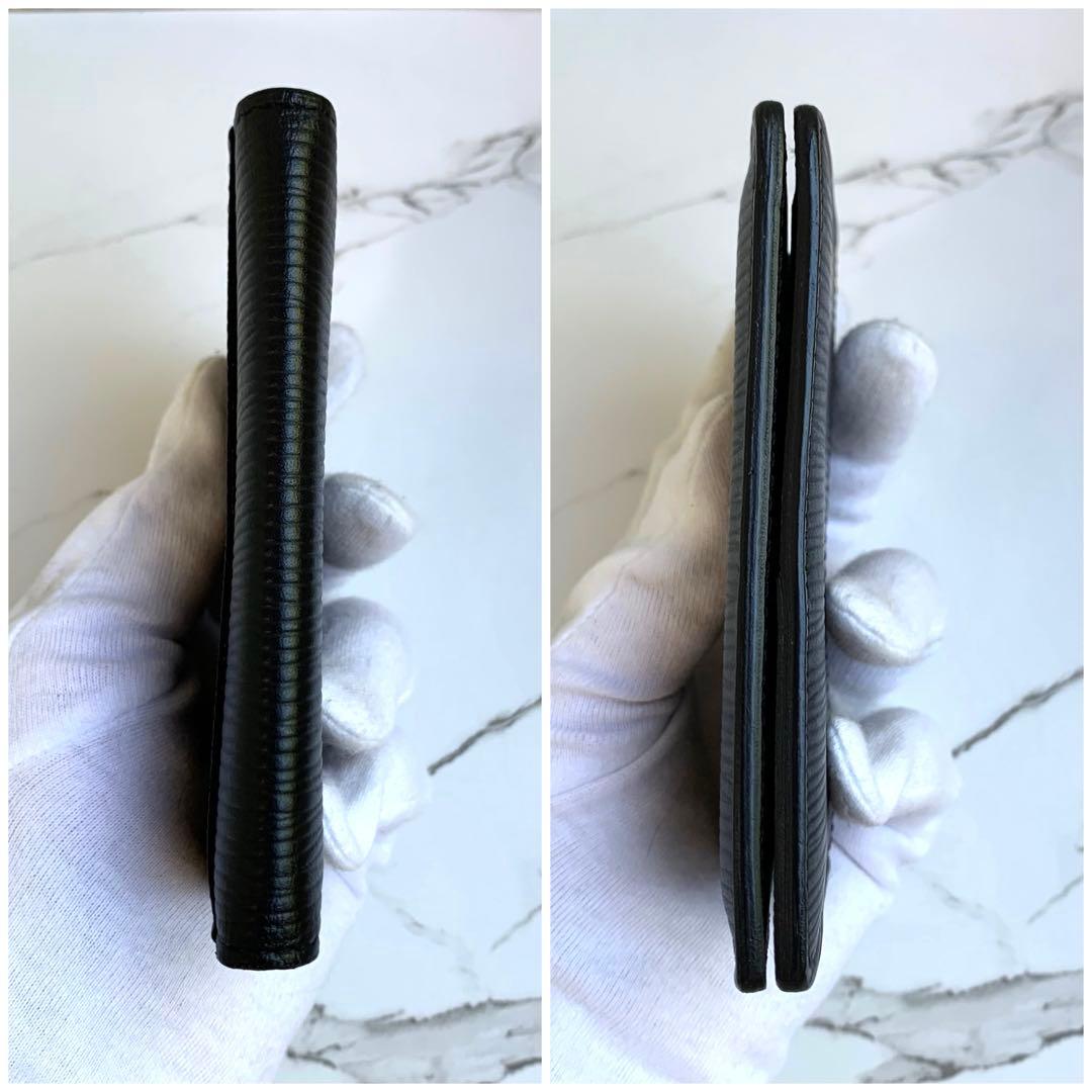 【現行】極美品 ルイヴィトン オーガナイザー ドゥ ポッシュ エピ ロゴ 黒