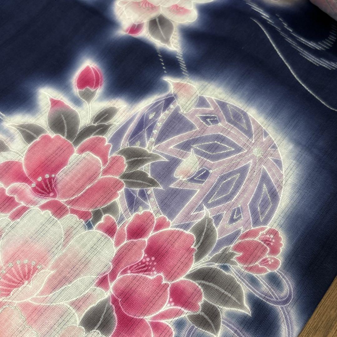 タグ付き　定価24,150円　ru アールユー　レディース　浴衣　サイズM 紺色