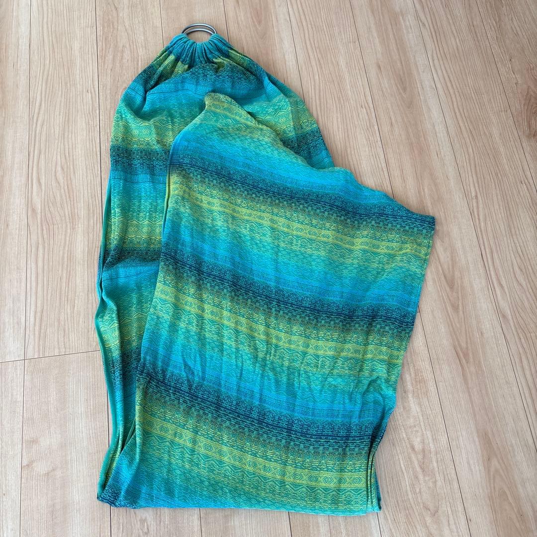 DIDYMOS コットンスリング 青緑グラデーション