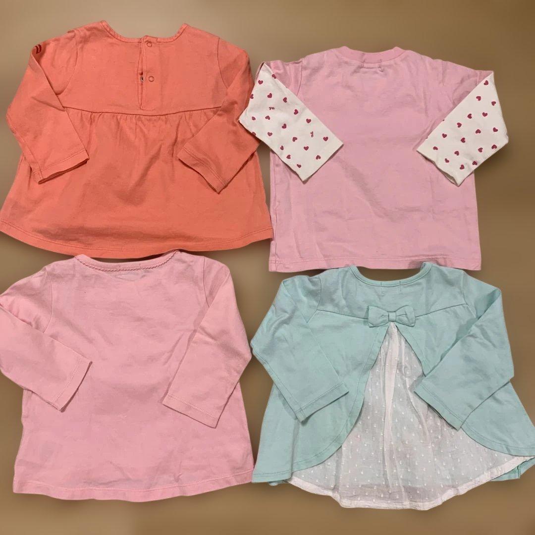 専用です。ミキハウス　長袖Tシャツ　サイズ80 女の子　まとめ売り