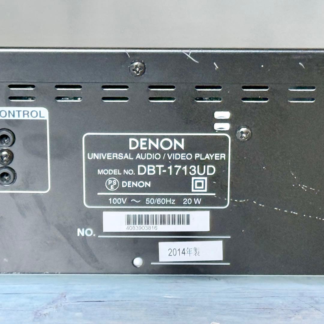 ジャンク品 DENON ユニバーサルBDプレーヤー DBT-1713UD