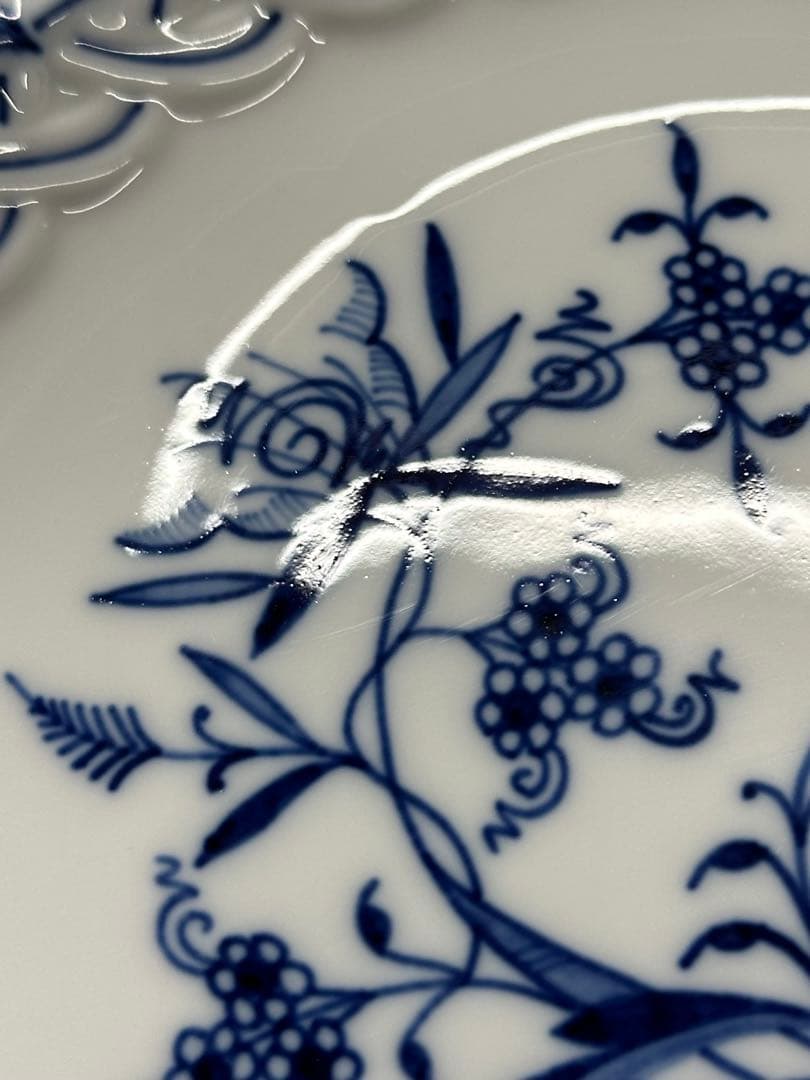 【レア】meissen マイセン　ブルーオニオン　コンポート　コンポティエ