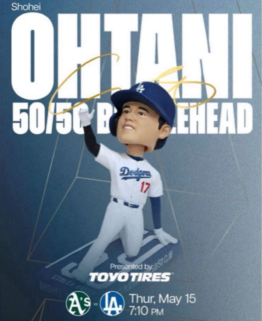 大谷翔平　50/50 盗塁　ボブルヘッド　来場者限定　　新品
