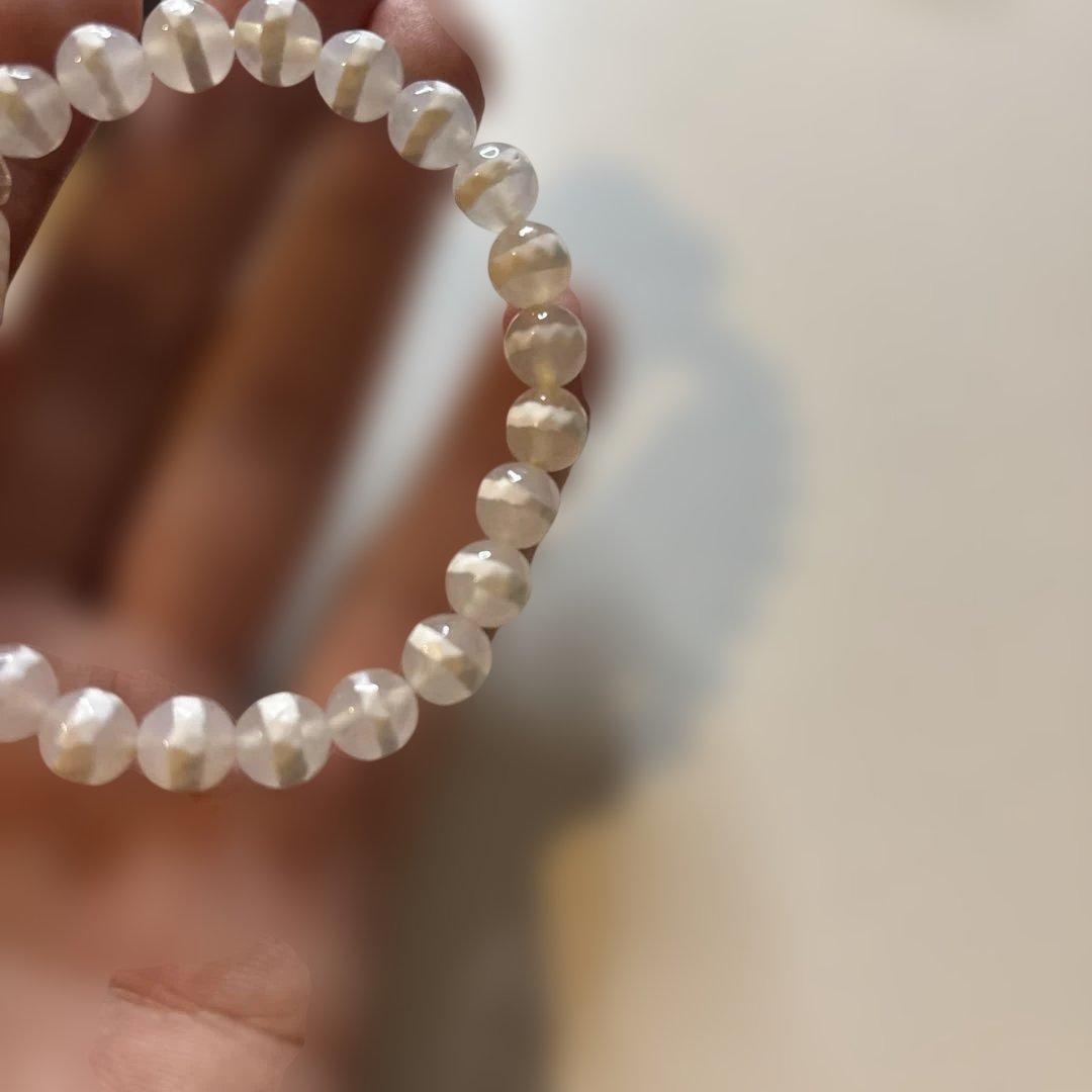 守ってくれる！老玉髄白天珠、龍眼天珠、線天珠たん！すごい！