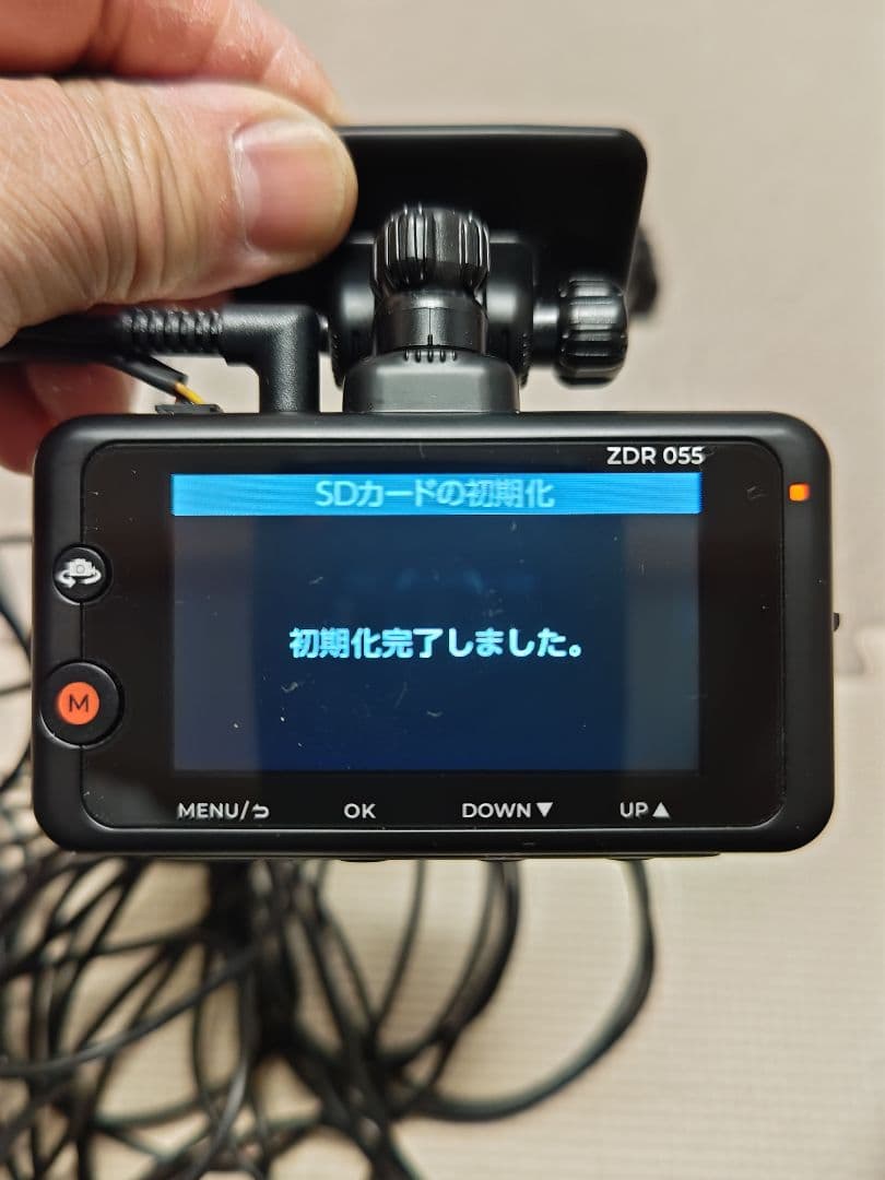 COMTEC ZDR 055 前後カメラドライブレコーダー配線付き