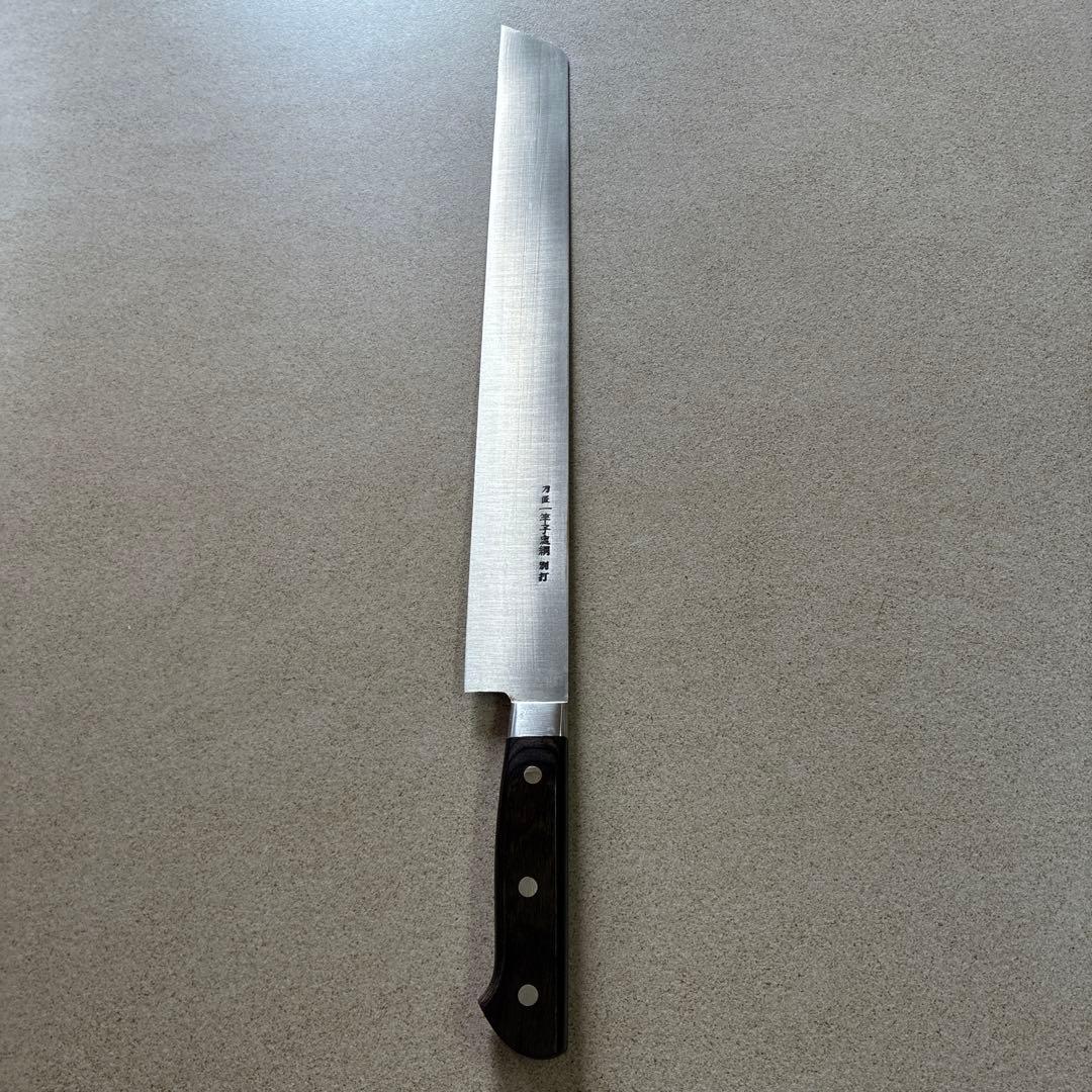 一竿子忠綱　日本製 ハガネ長刃包丁