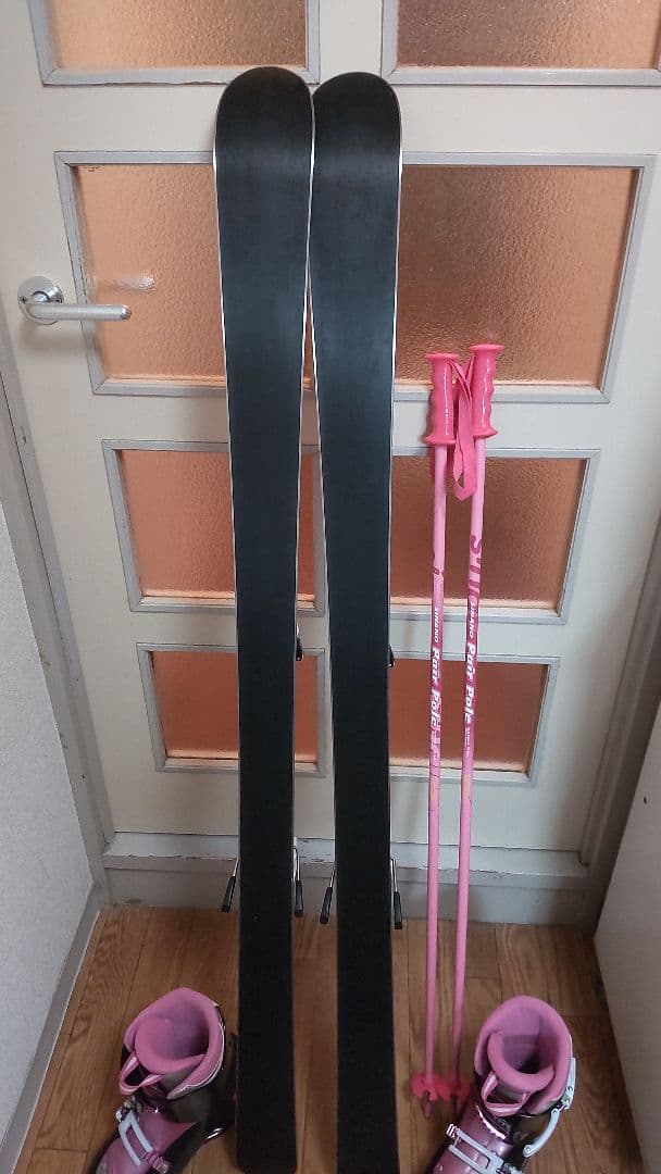 ハート/Hart　ジュニア用カービングスキー4点セット　板136/靴24　女子用