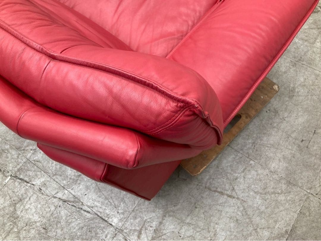 【年末感謝祭】ニコレッティ　アンバサダー　3人掛けソファ　イタリア　本革　レザー