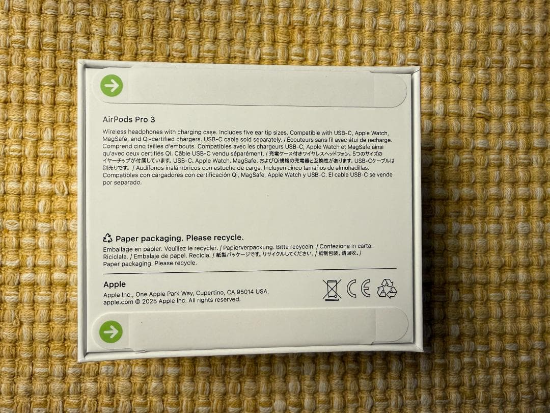 【新品・未開封】AirPods Pro 3 本体 USB-C対応