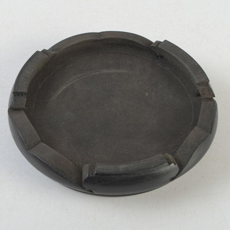 七宝焼　赤透釉　花文　花瓶　唐木台付　共箱　V　9731