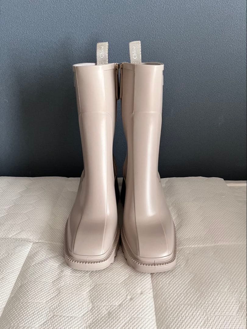 クロエ　CHLOE　レインブーツ　ベージュ　38サイズ 新品