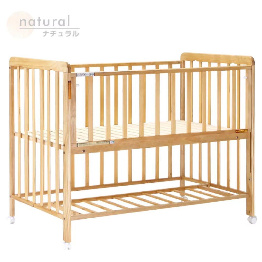 ベビーベッド + 敷布団セット + ガーゼスリーパー