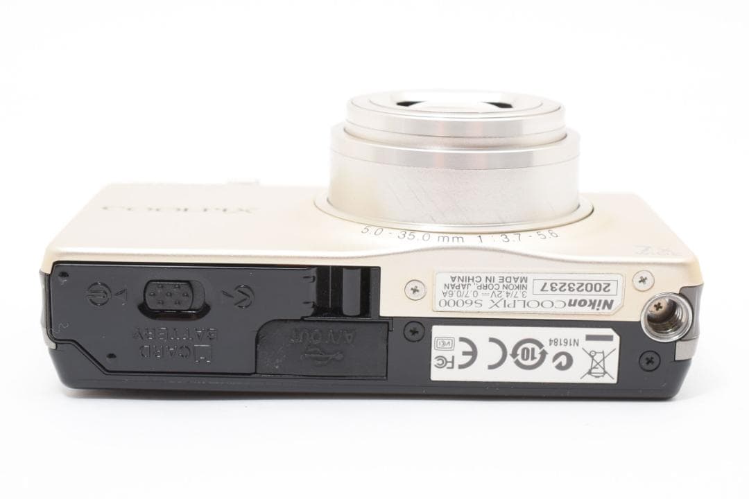 【極美品】Nikon COOLPIX S6000 シャンパンシルバー　動作確認済