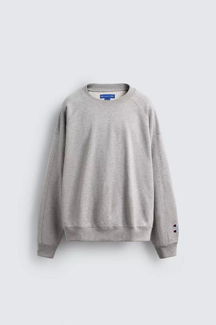 CHAMPION ® X ZARA パッチ クルーネック スウェットシャツ L