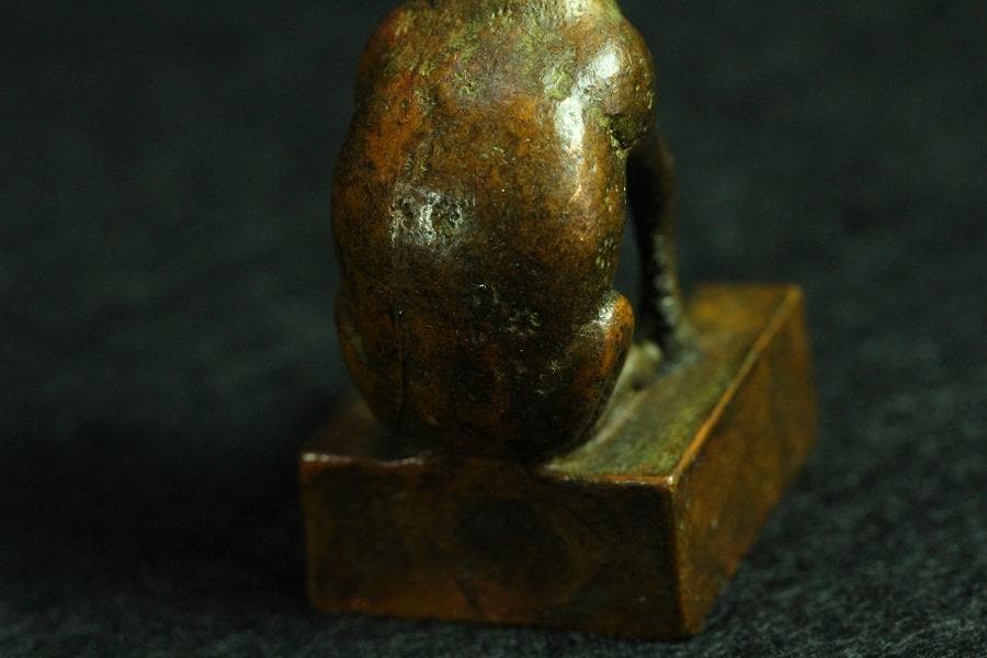 中国美術 鹿親子 印 文房四宝(K-YC533)