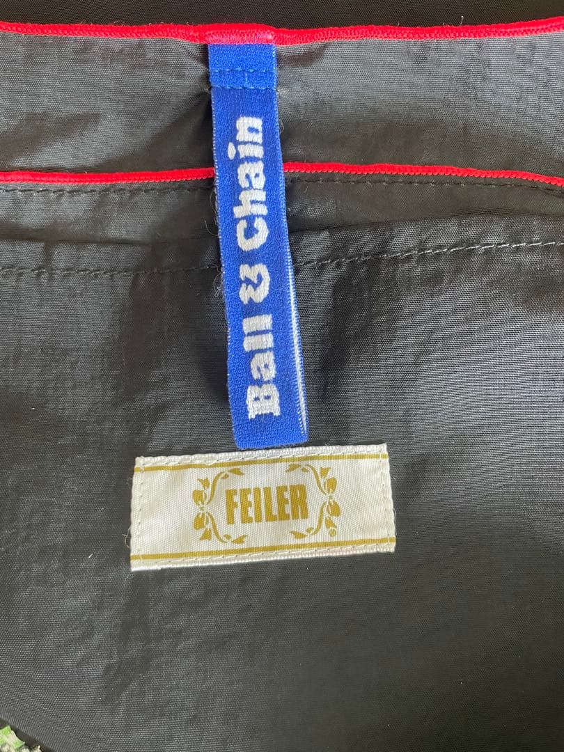 FEILER ☆ハイジ刺繍エコバッグ ☆黒☆L☆正規品