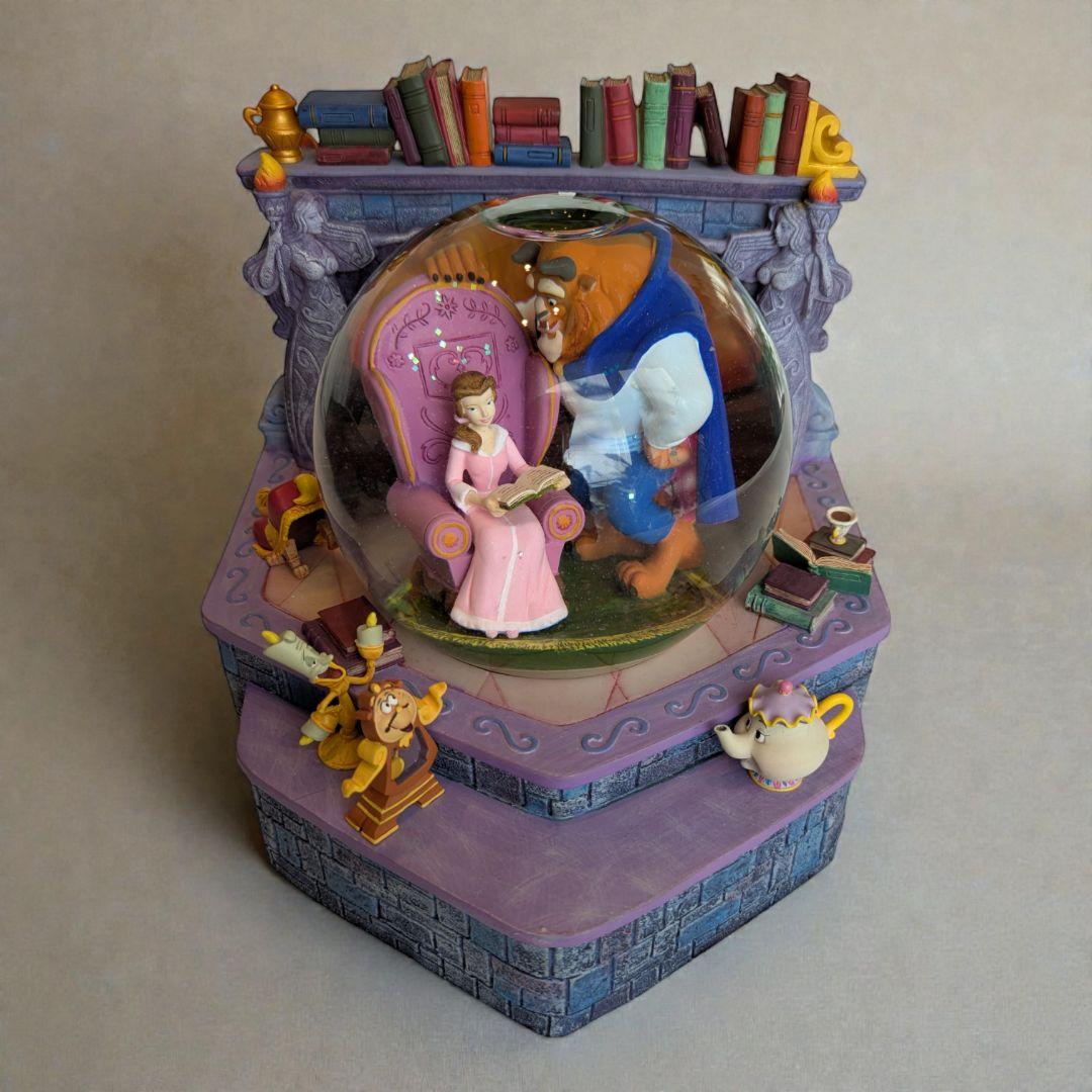 【スノードーム】美女と野獣 オルゴール付き