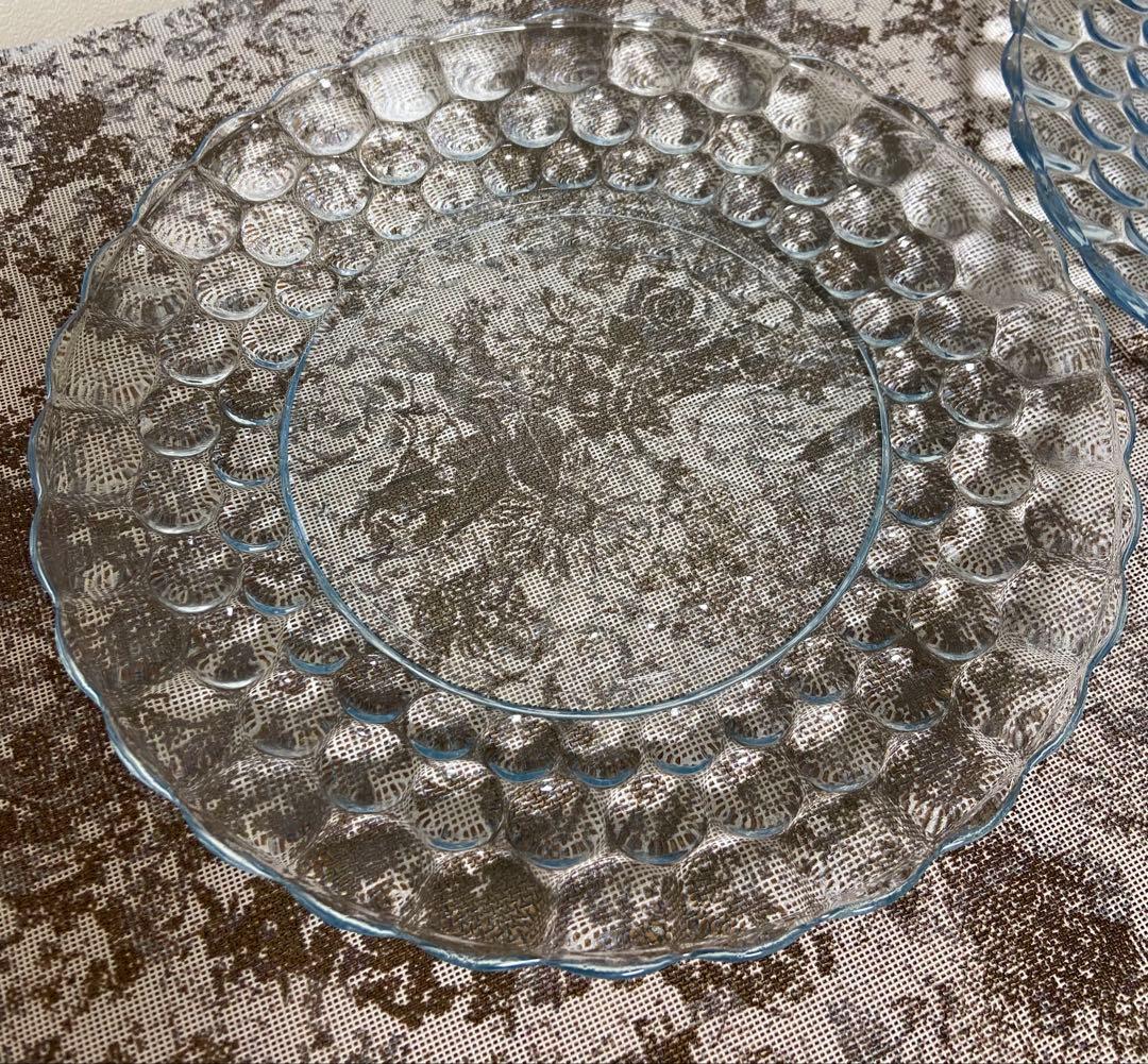 ファイヤーキングバブル サファイア カップ&ソーサー&ディナープレート 3セット