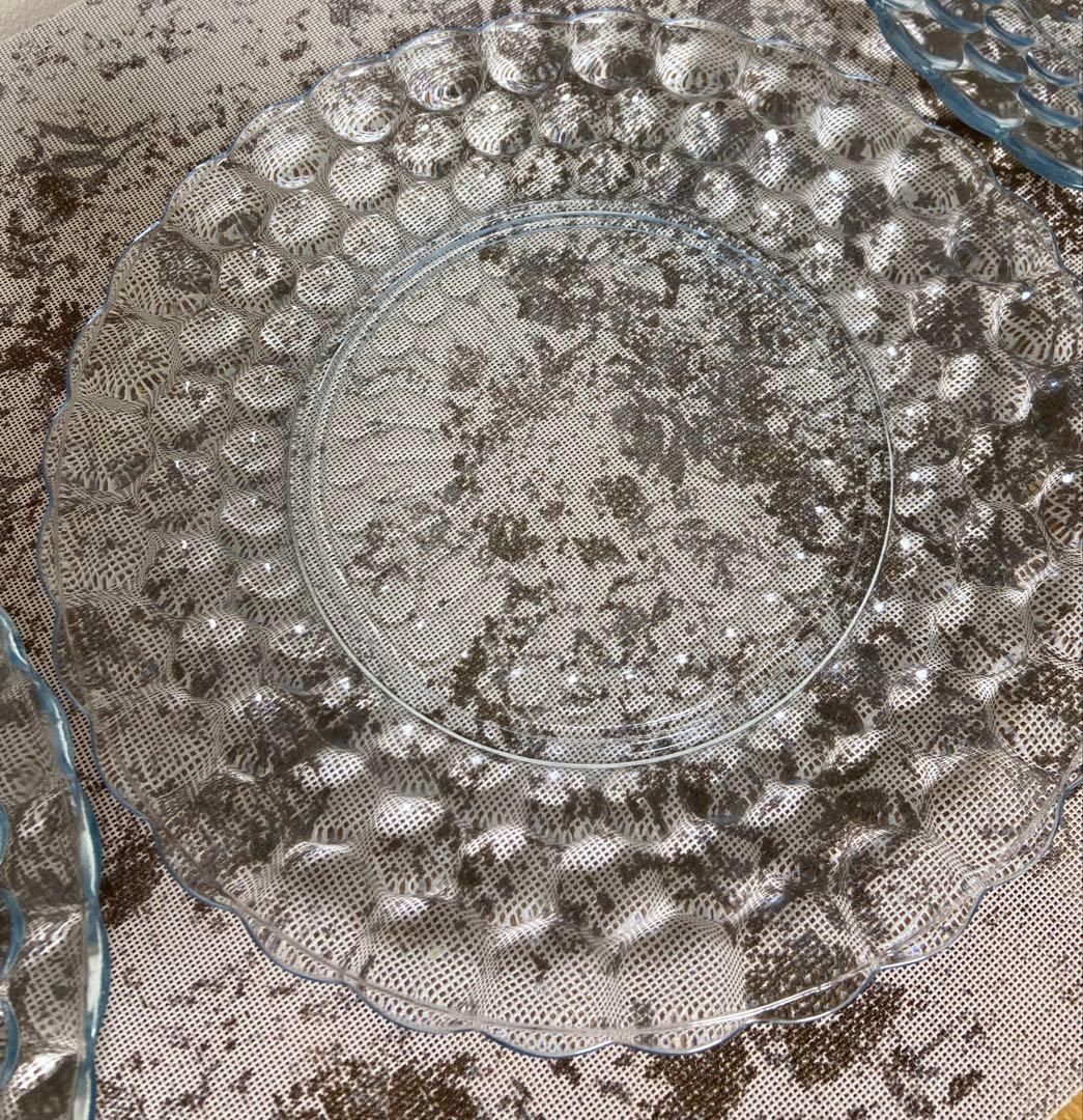 ファイヤーキングバブル サファイア カップ&ソーサー&ディナープレート 3セット