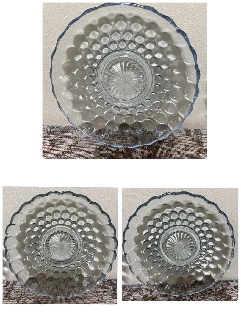 ファイヤーキングバブル サファイア カップ&ソーサー&ディナープレート 3セット