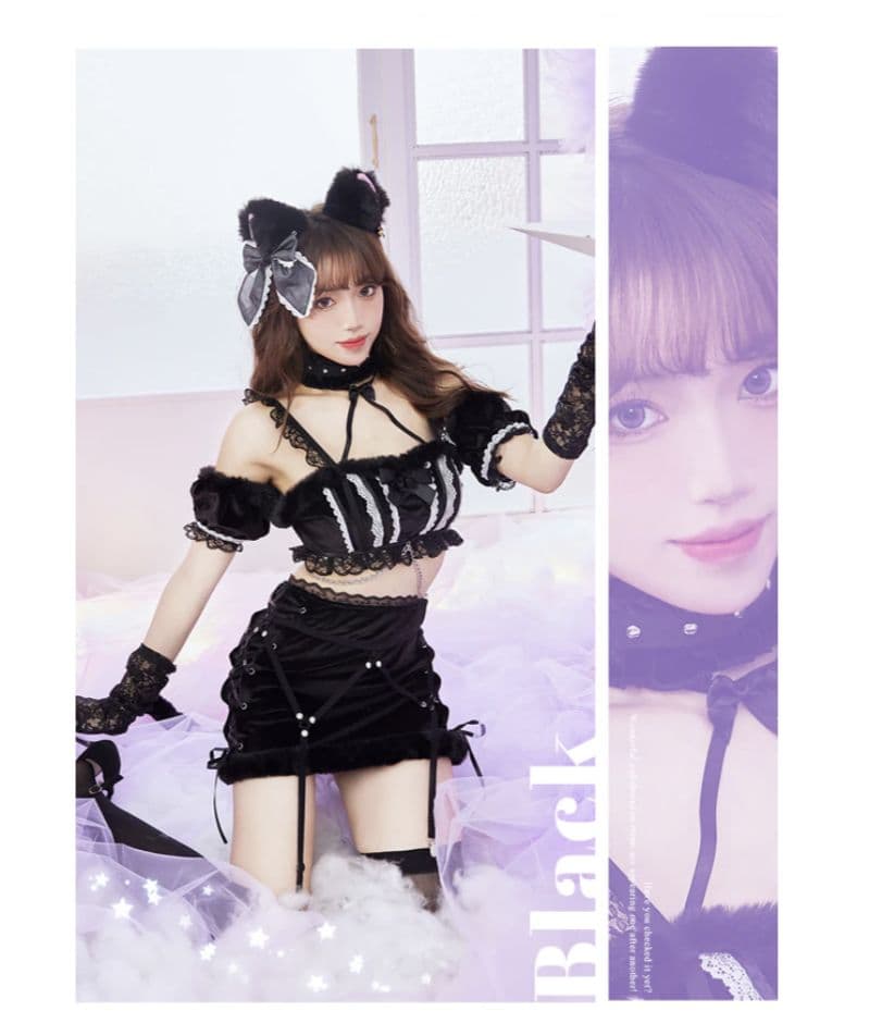 【vanityME. × Malymoon】レースアップハーネスキャット