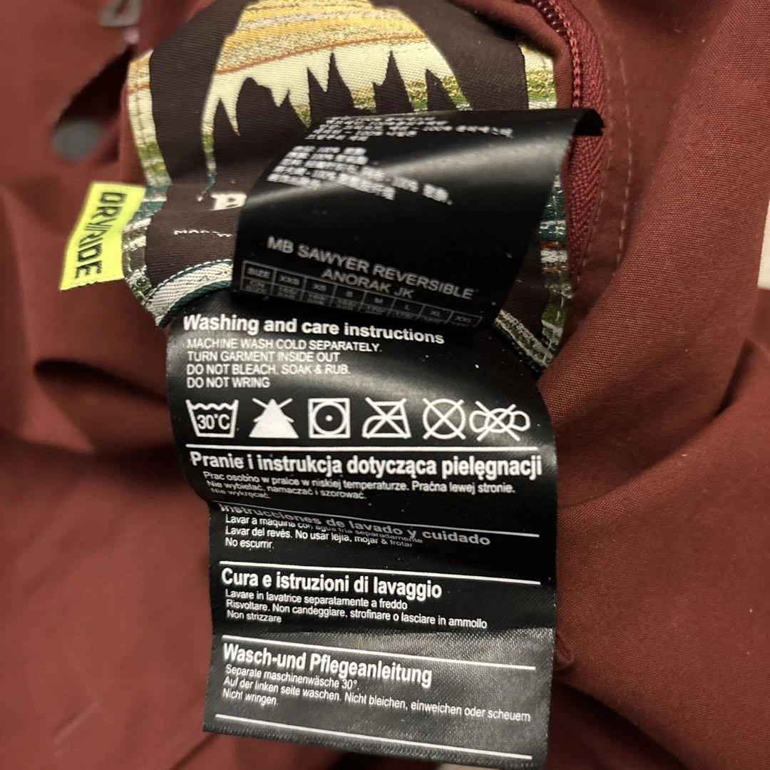 バートン BURTON リバーシブル アノラック ウェア S 蛇パッチ M相当