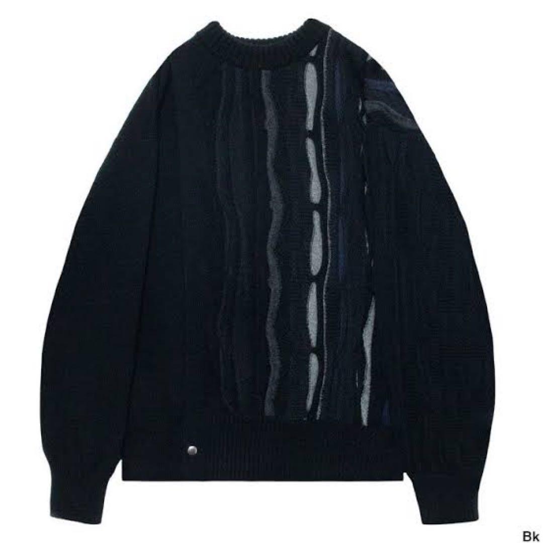 Tamme SLIT 3D KNIT ドッキング ニット 切り替え sacai