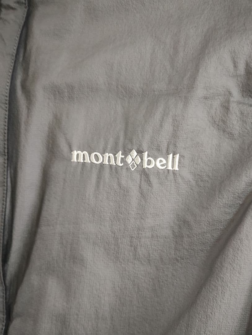 mont-bell サーマラップベスト　リバーシブル　黒・グレー メンズM
